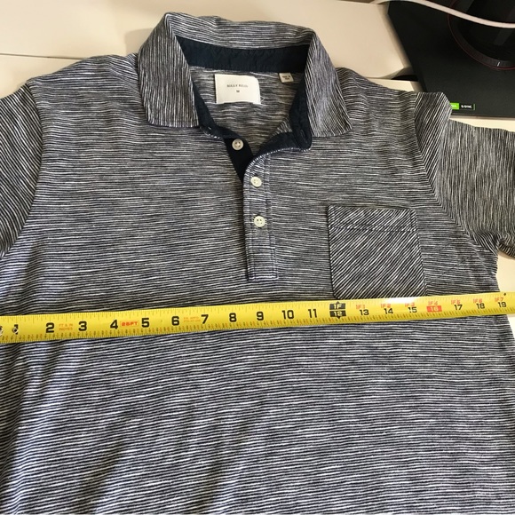 Billy Reid Polo Shirt Sz M - Picture 9 of 9